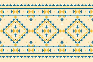 Abstract ethnic native art. Geometric ethnic seamless pattern in tribal. Fabric Indian style. vector