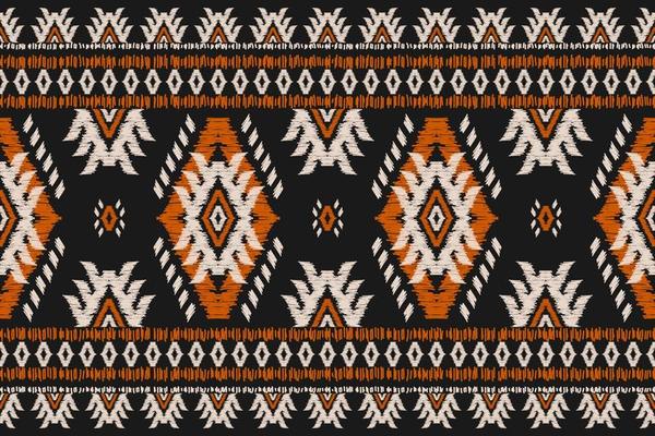 Carpet ethnic ikat pattern art. Geometric ethnic ikat seamless pattern in tribal. Mexican style.