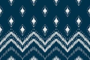 Ethnic ikat seamless pattern in tribal. Aztec geometric ethnic ornament print. Ikat pattern style. vector