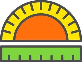 Protractor Vector Icon
