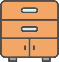 Drawer Vector Icon