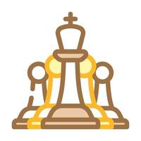 chess game color icon vector illustration