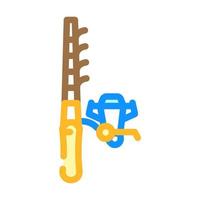 fishing tool color icon vector illustration