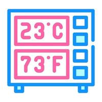 digital thermometer color icon vector illustration color