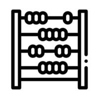 abacus counter icon vector outline illustration