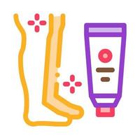 cream for leg after shave icon vector outline illustration
