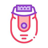 epilator device icon vector outline illustration