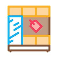 cabinet sell icon vector outline illustration