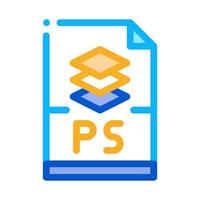 ps file layered drawing icon vector outline illustration