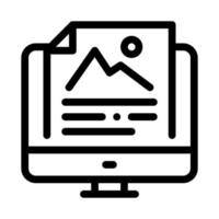 computer file picture characterisitcs icon vector outline illustration