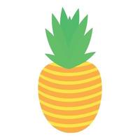 vector de dibujos animados de icono de ananas. fruta tropical