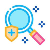 health research insurance icon vector outline illustration