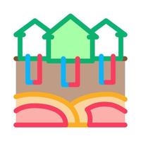 house natural heating icon vector outline illustration