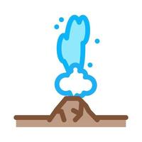 water geyser icon vector outline symbol illustration