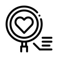 fitness bracelet heart beat icon vector outline illustration