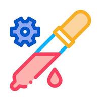 pipette painting icon vector outline illustration