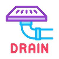 drain grate icon vector outline illustration