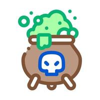 brew potion icon vector outline illustration