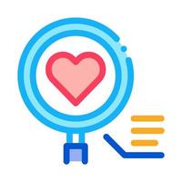 heart research icon vector outline illustration
