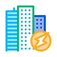 city energy icon vector outline illustration