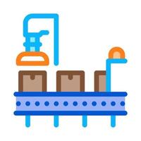 manufacturing process icon vector outline illustration