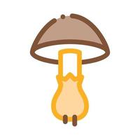 mushroom vegetable icon vector outline illustration