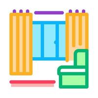 apartment interior icon vector outline illustration