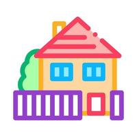 house real estate icon vector outline illustration