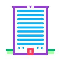 akyscraper apertments icon vector outline illustration