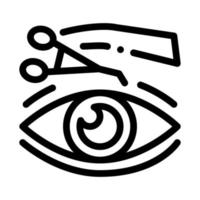 eyelid surgery tool icon vector outline illustration