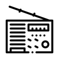 radio device icon vector outline illustration