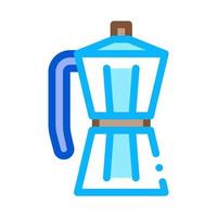 pot for boiling coffee icon vector outline illustration