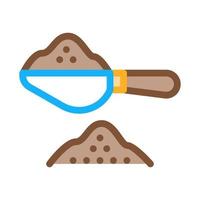 coffee spoon icon vector outline illustration