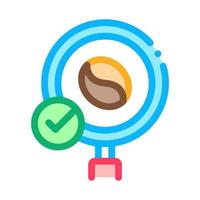 coffee bean research icon vector outline illustration