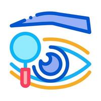 eyelid research icon vector outline illustration