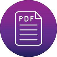 icono de vector de pdf