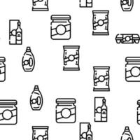 Package For Product Vector Seamless Pattern