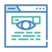 search web site seo optimization color icon vector illustration