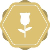 Unique Roses Vector Glyph Icon