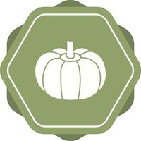 icono de glifo de vector de calabaza único