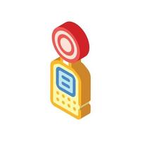 light meter measuring equipment isometric icon vector illustration