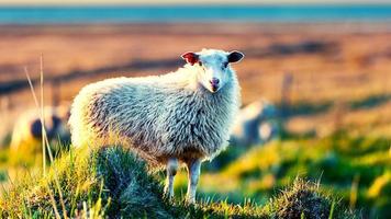 Iceland Sheep During Sunset