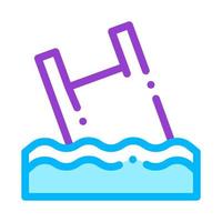 Bag Junk Flotsam In Ocean Vector Thin Line Icon