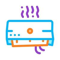 Broken Office Conditioner Vector Thin Line Icon