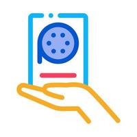 voice recorder icon vector outline illustration