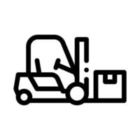 forklift car icon vector outline illustration