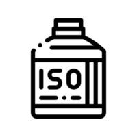 Bottle With Sport Nutrition Vector Thin Line Icon