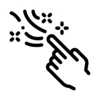 Magic Gesture Icon Vector Outline Illustration