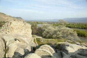 Uplistsikhe Ancient City And Mtkvari River photo