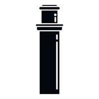 Factory chimney icon simple vector. Smoke roof vector